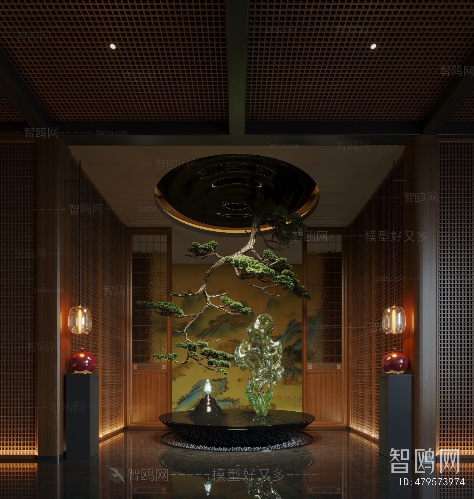 New Chinese Style Lobby Hall