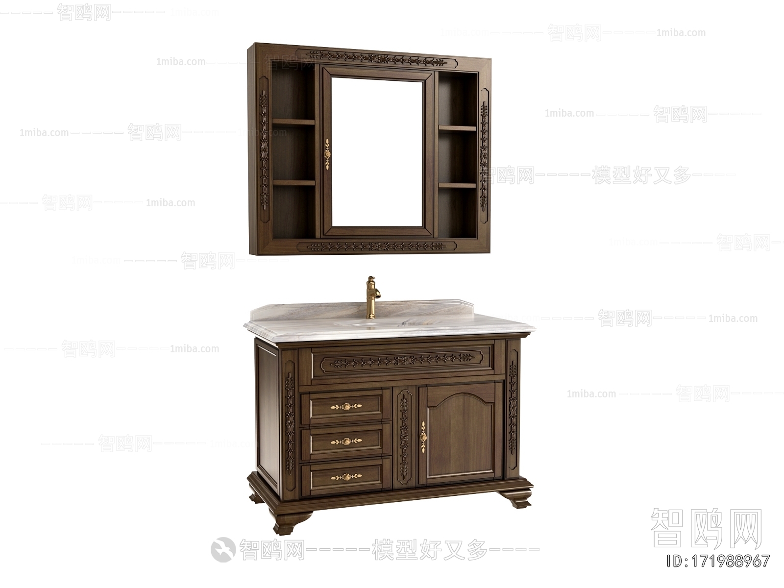 European Style Bathroom Cabinet