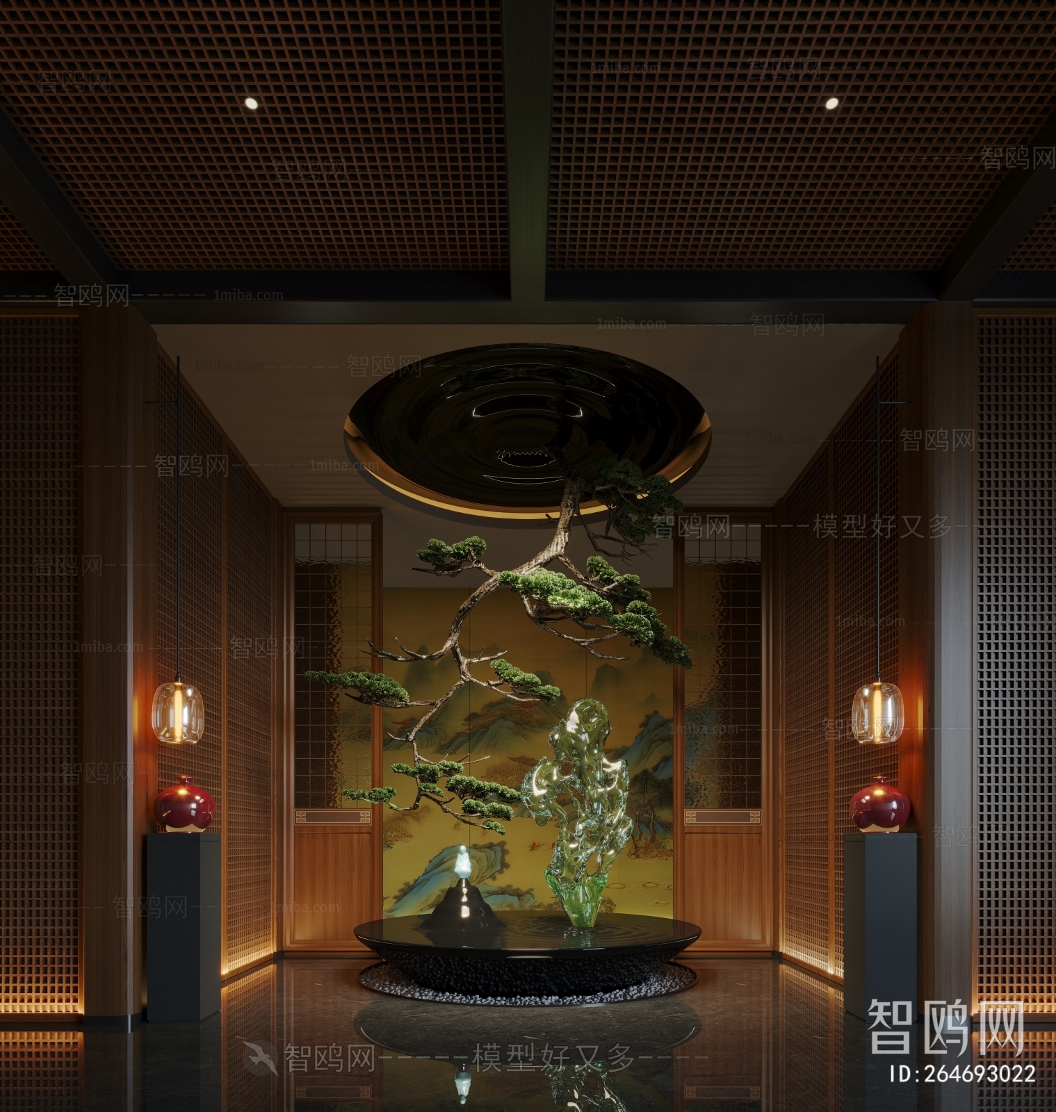 New Chinese Style Lobby Hall