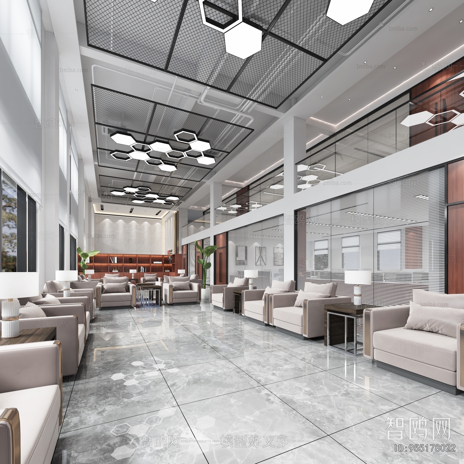 Modern Office Reception Desk