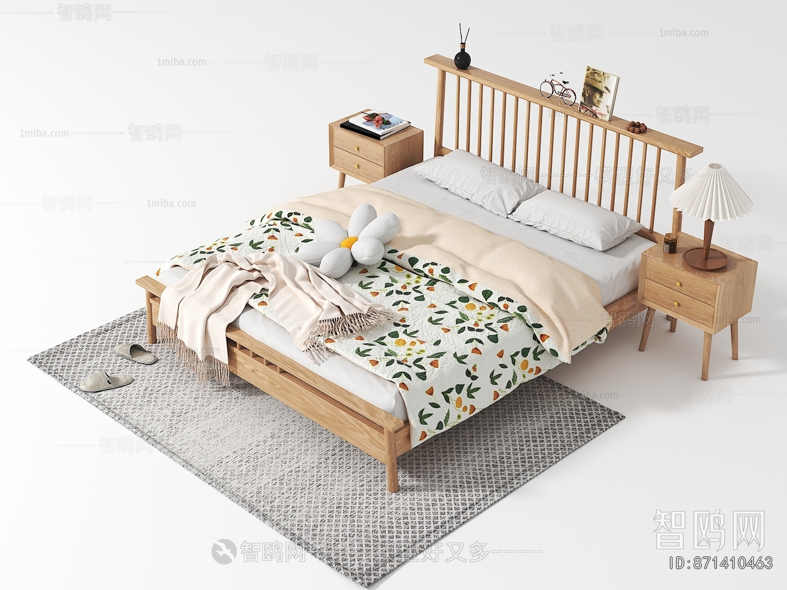 Nordic Style Double Bed