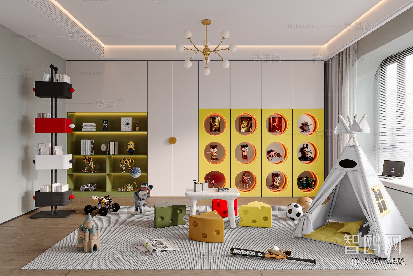 Modern Children's Room Activity Room