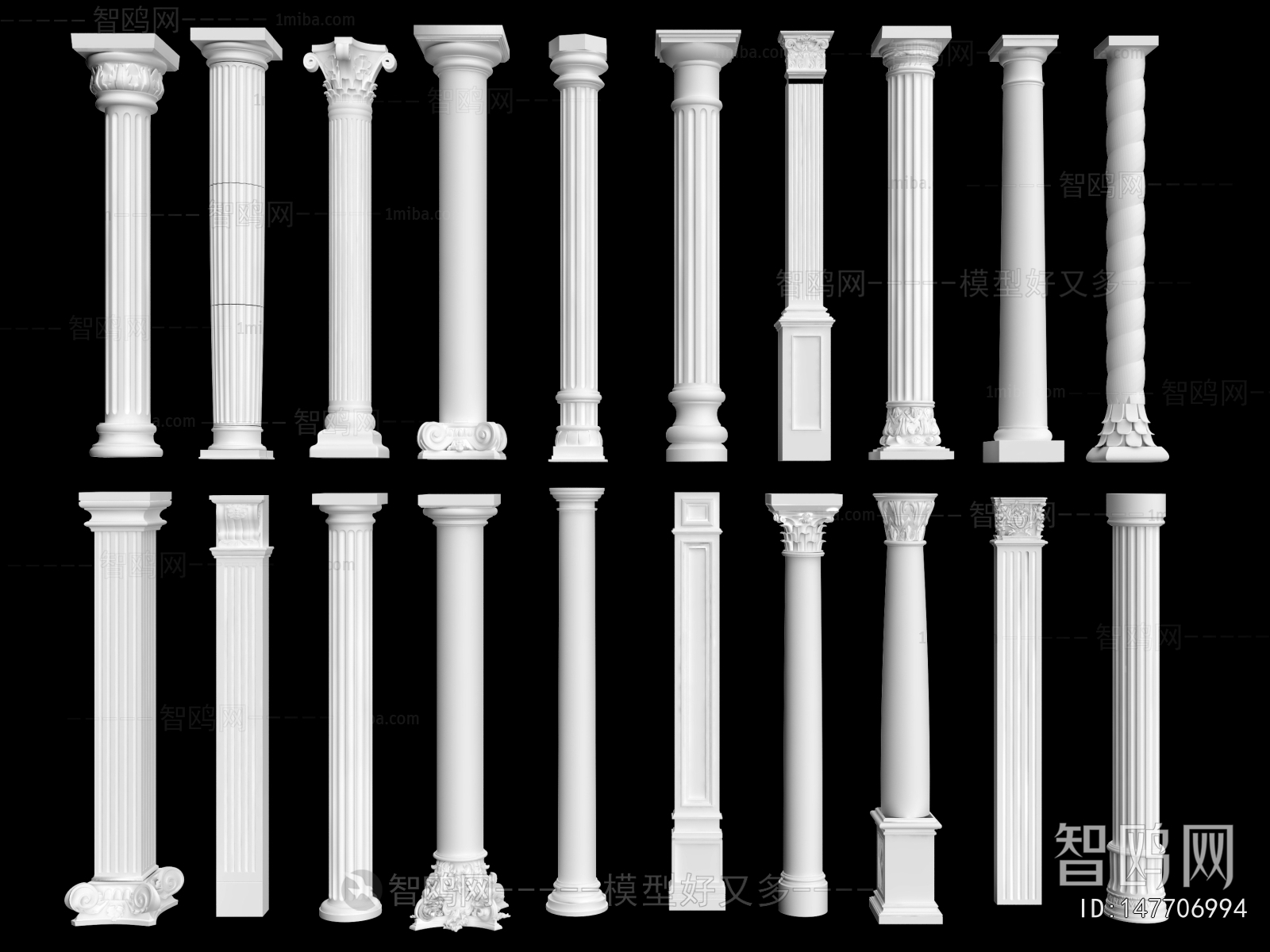 European Style Roman Pillar