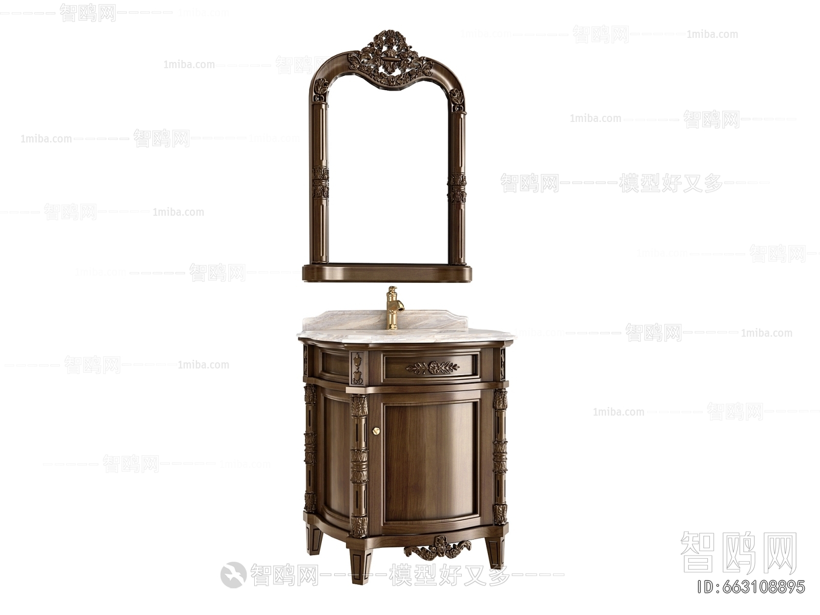 European Style Bathroom Cabinet