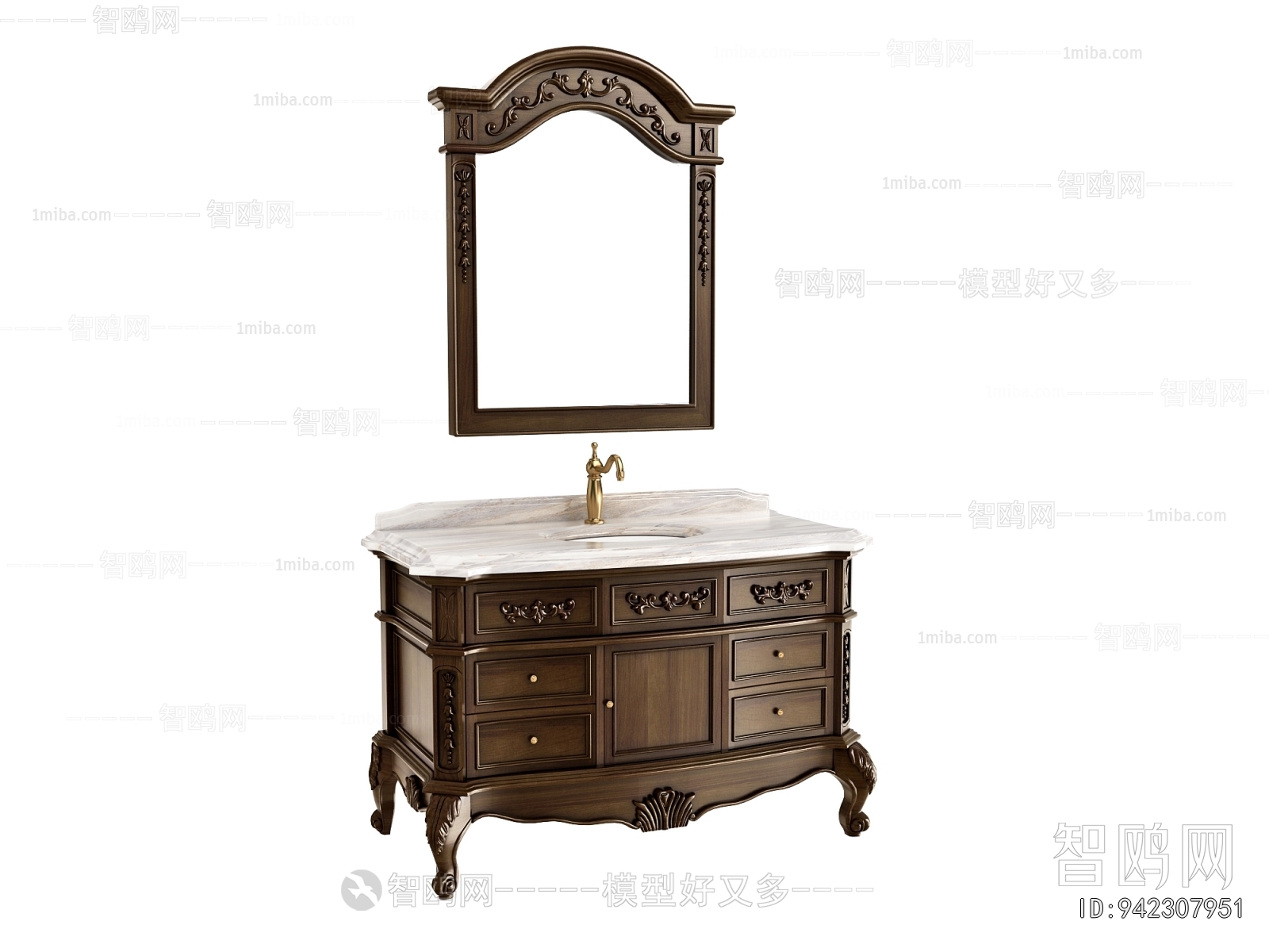 European Style Bathroom Cabinet