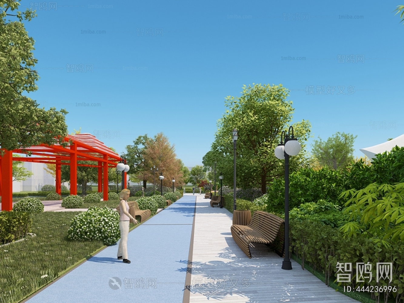 Modern Park Landscape