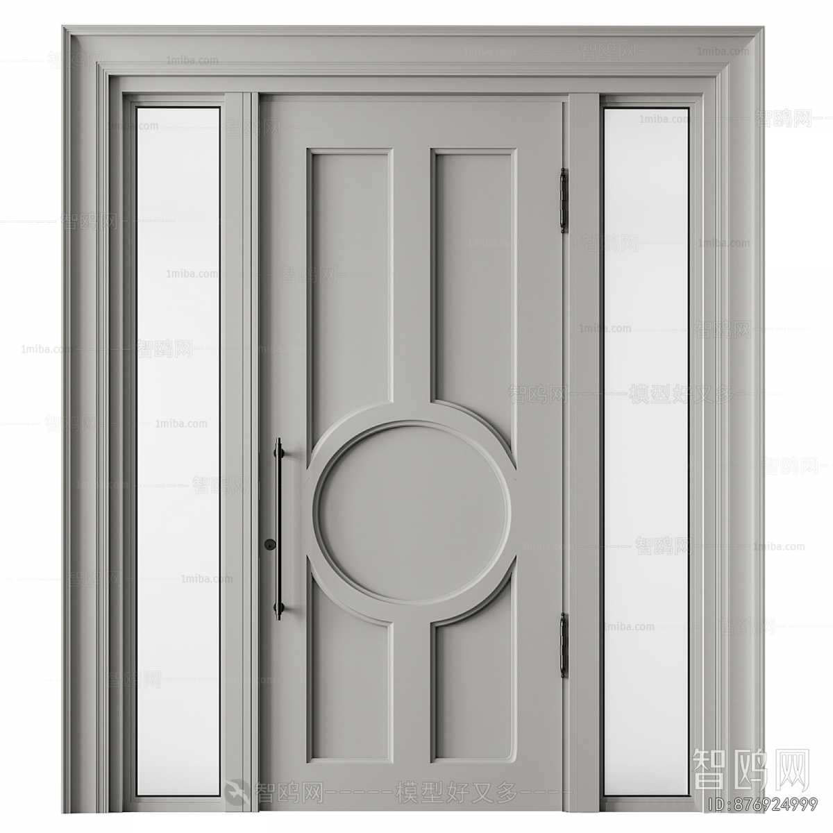 Simple European Style Single Door