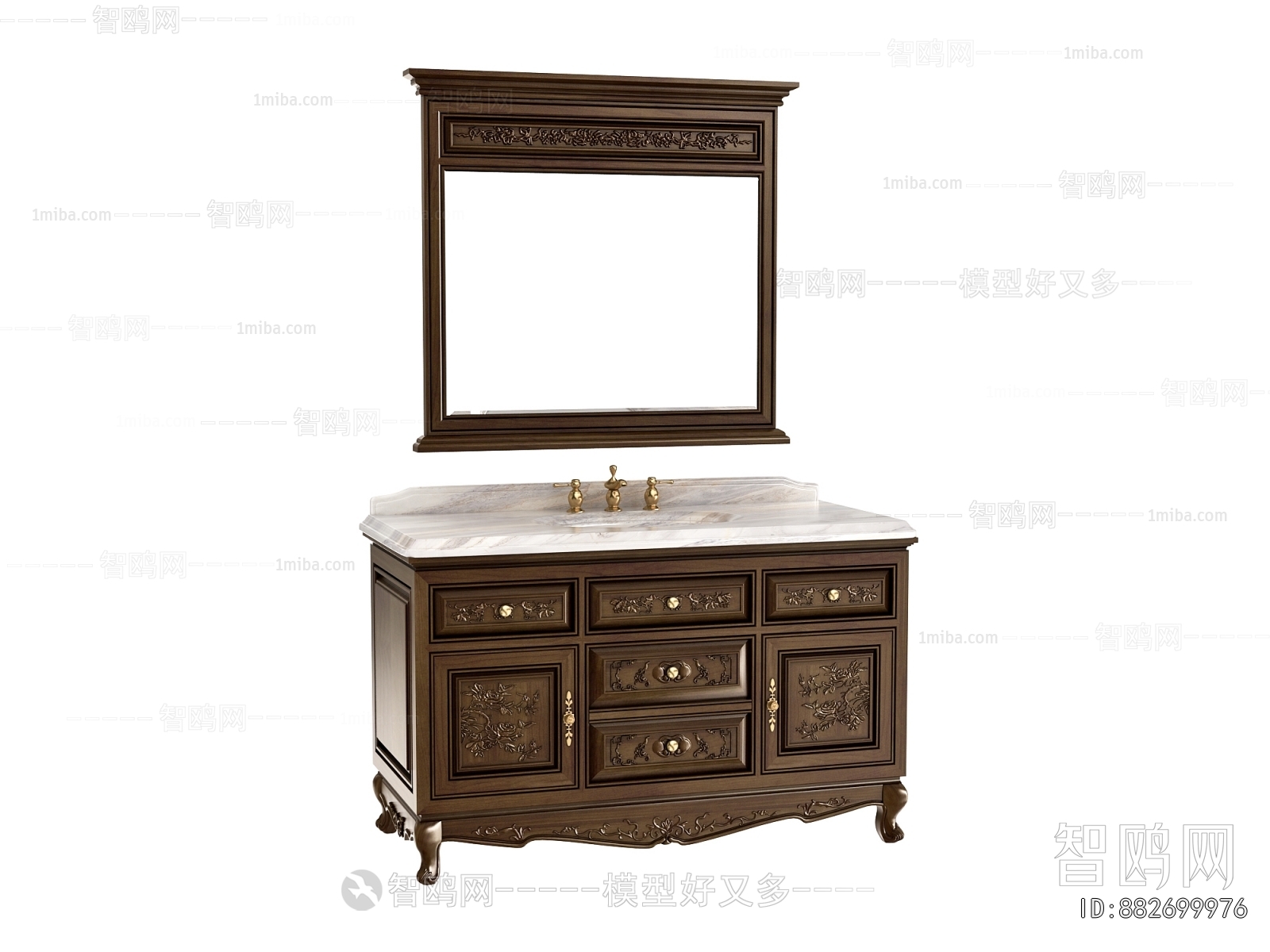 European Style Bathroom Cabinet