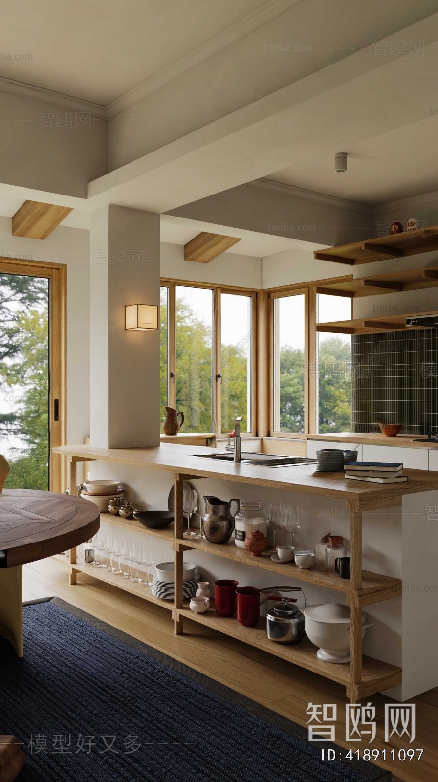 Nordic Style Open Kitchen