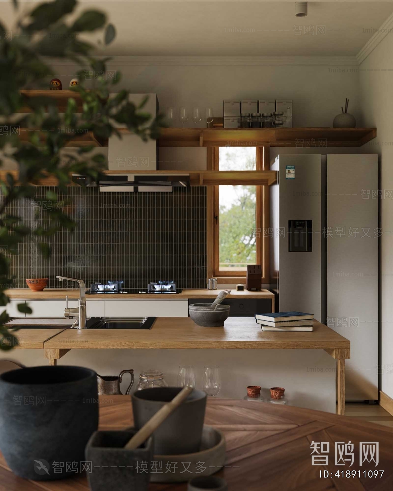 Nordic Style Open Kitchen