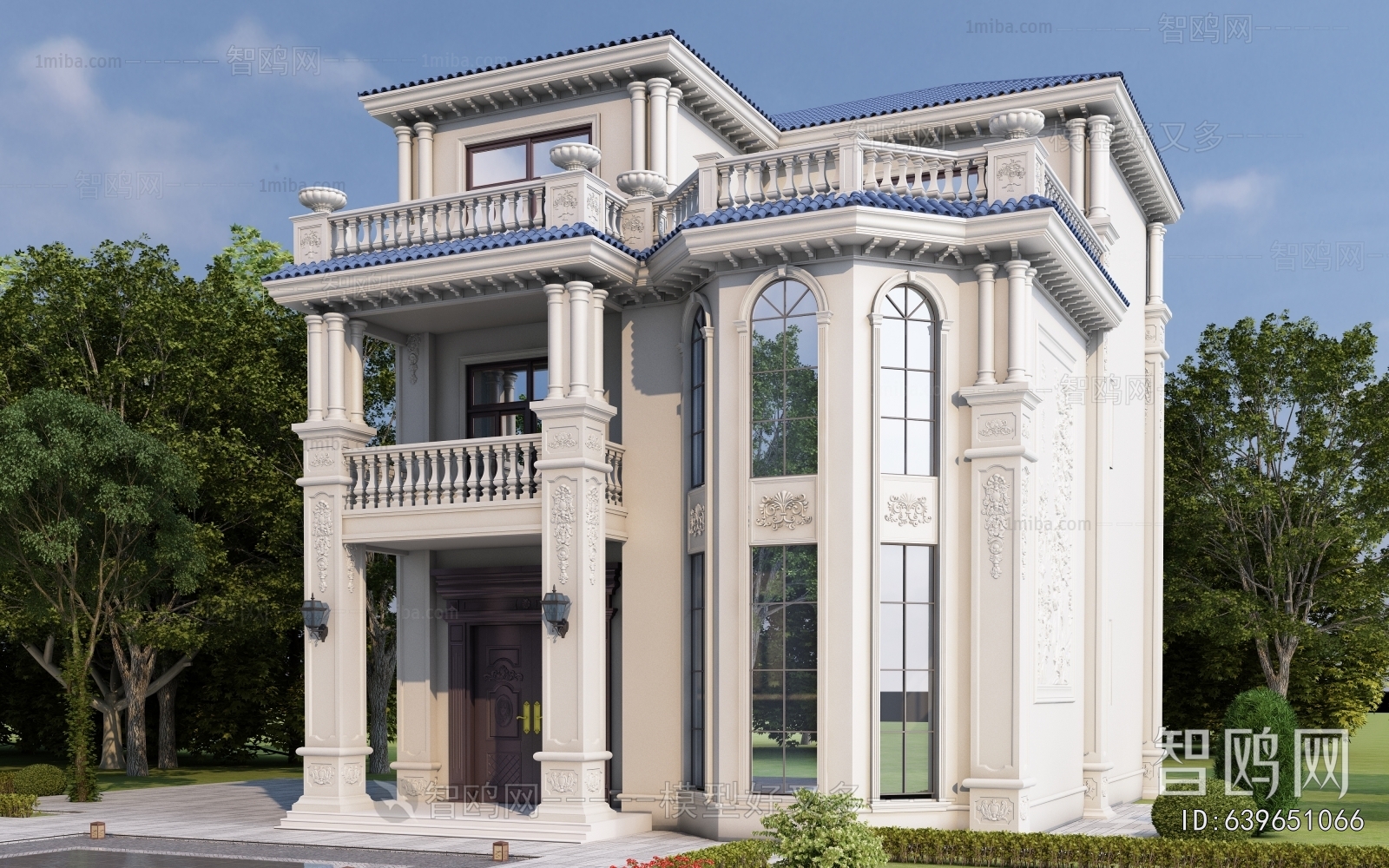 Simple European Style Villa Appearance