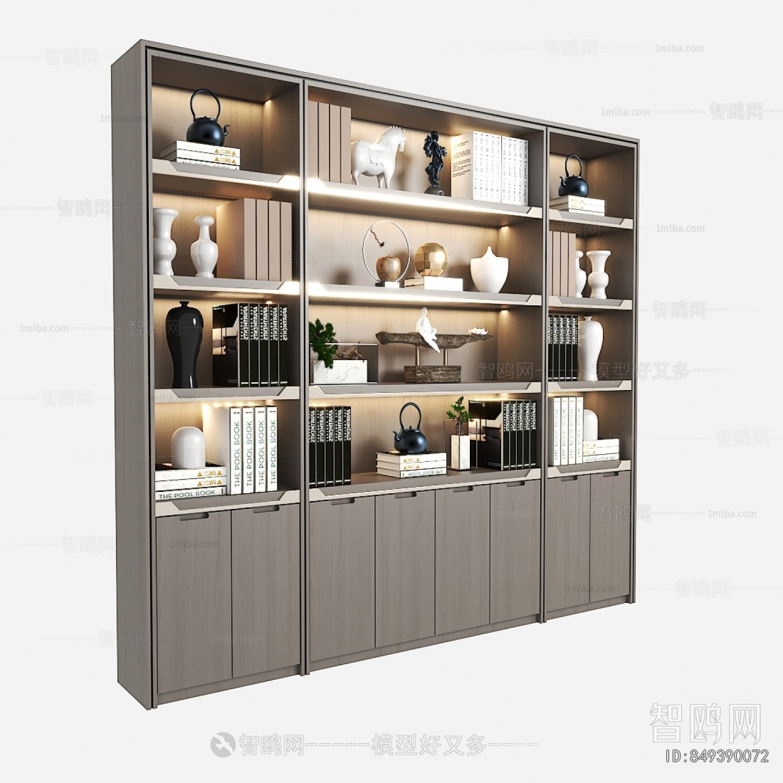 New Chinese Style Bookcase