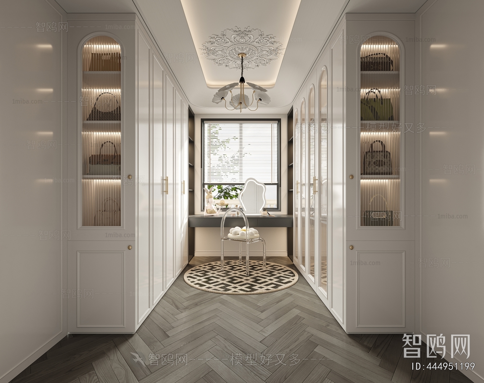 French Style Clothes Storage Area