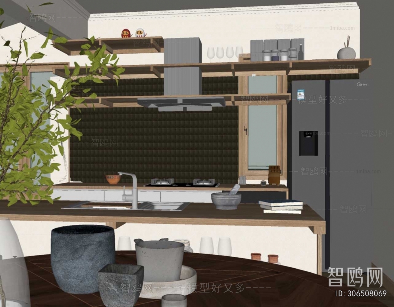 Nordic Style Open Kitchen