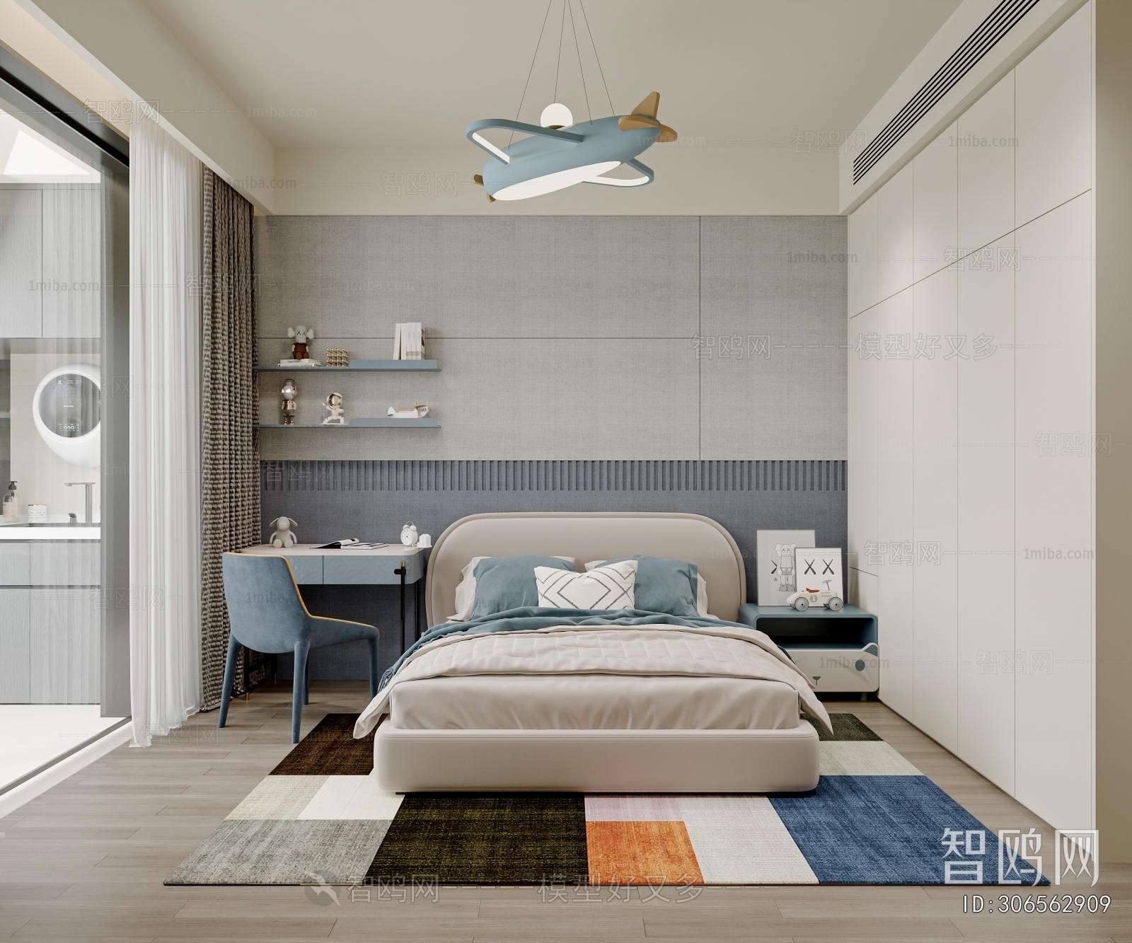 Modern Boy's Room And Son's Room