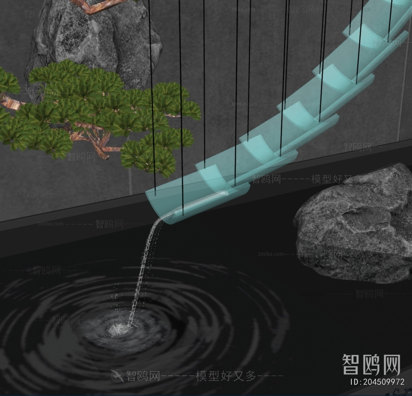 Modern Rockery Waterscape