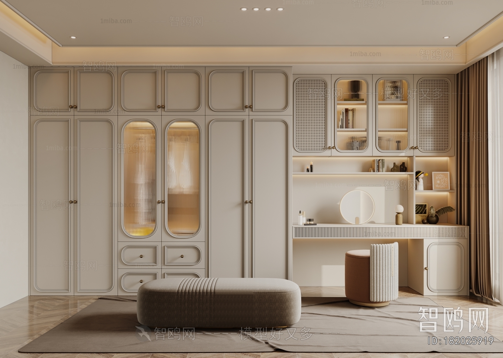 French Style Clothes Storage Area