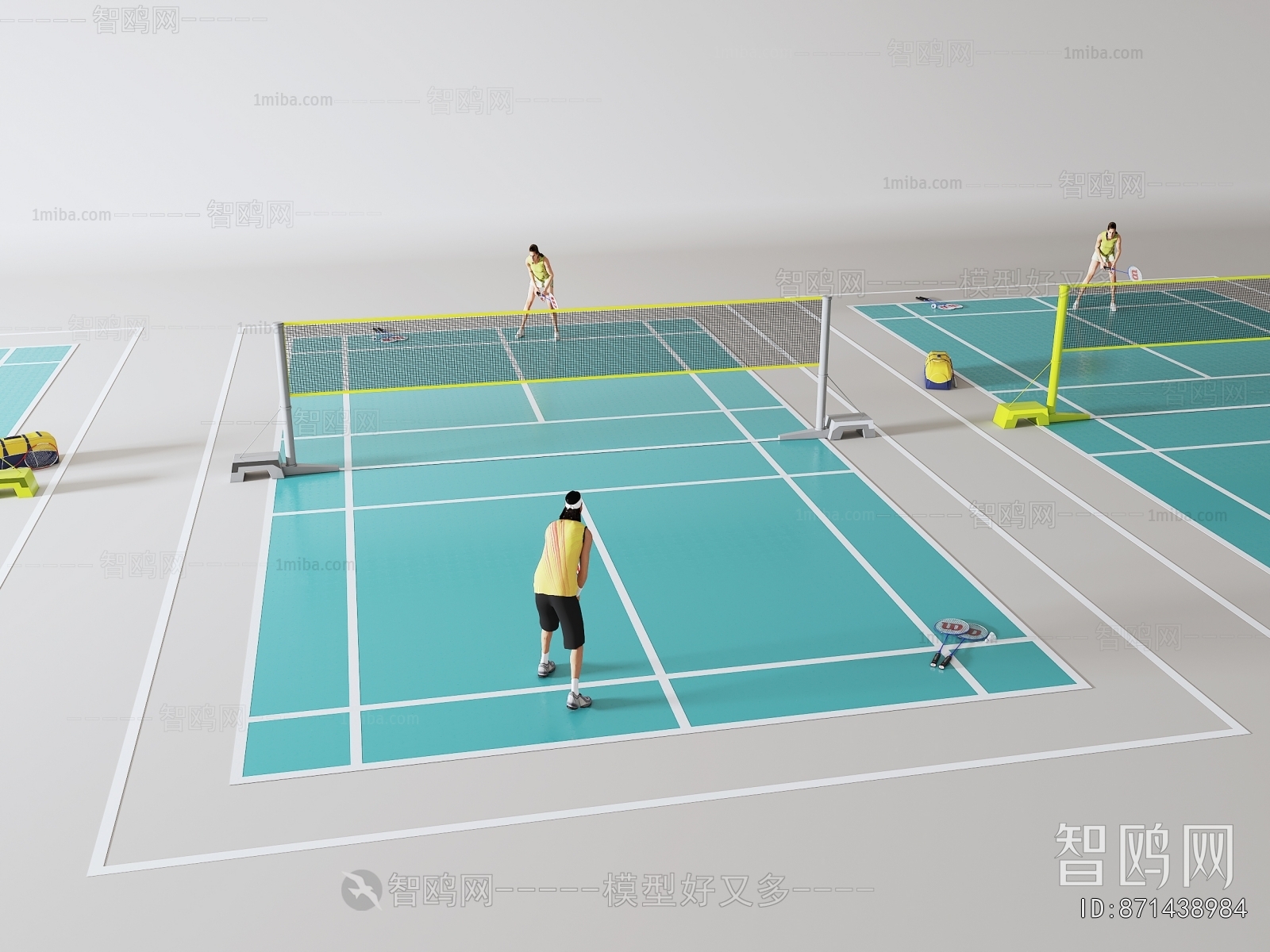 Modern Indoor Badminton Court