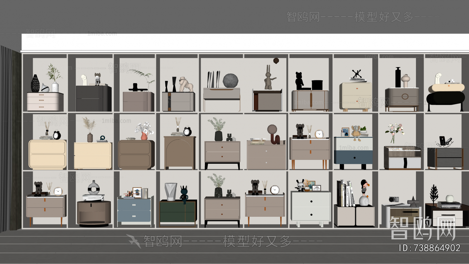 Modern Bedside Cupboard