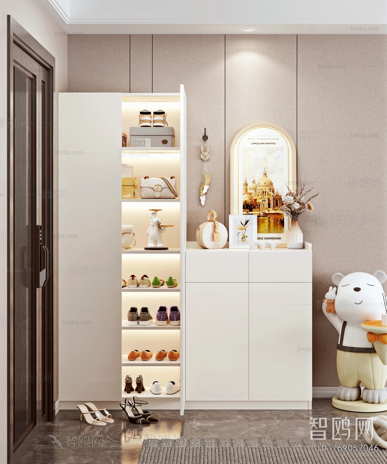 Modern Shoe Cabinet