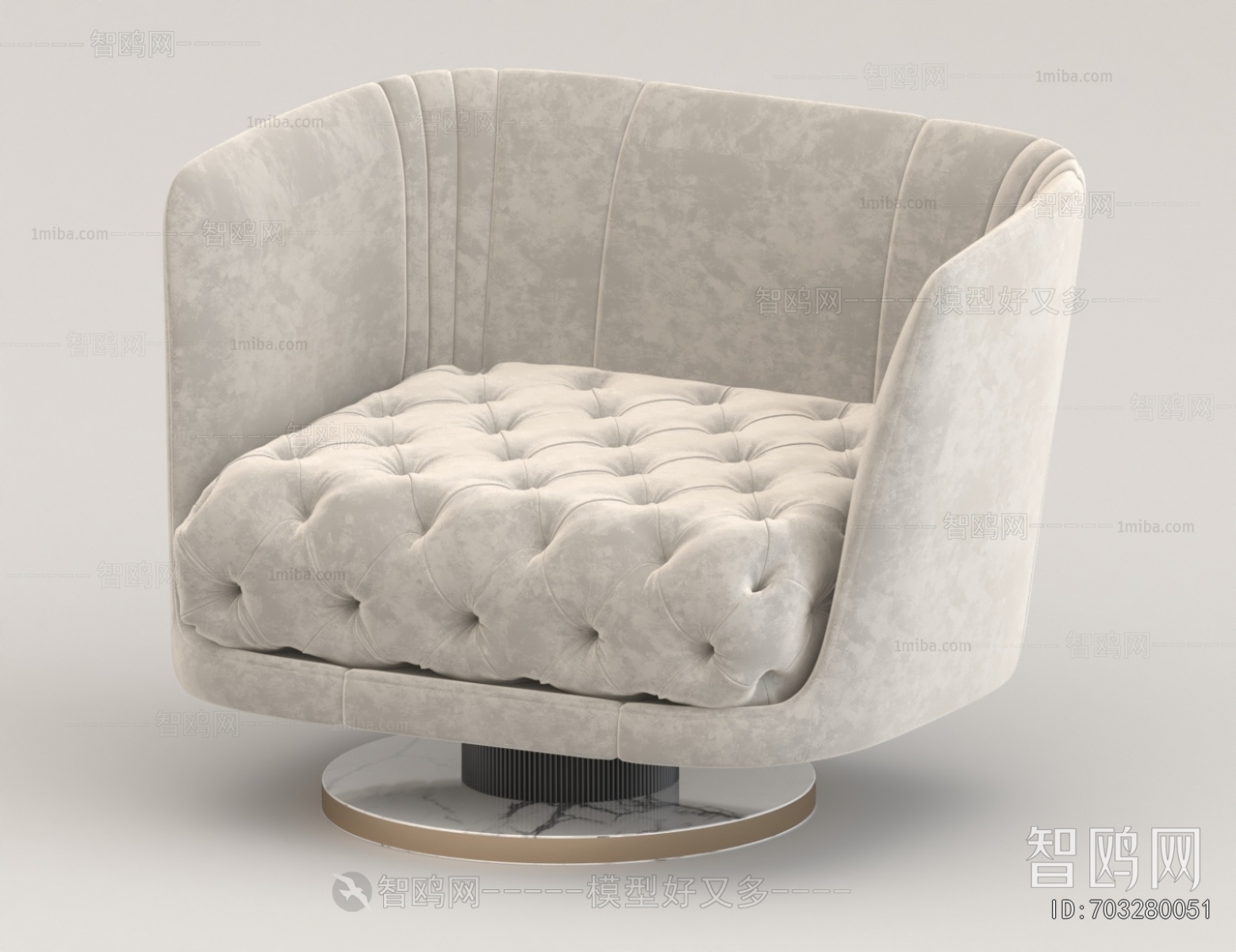 Simple European Style Single Sofa