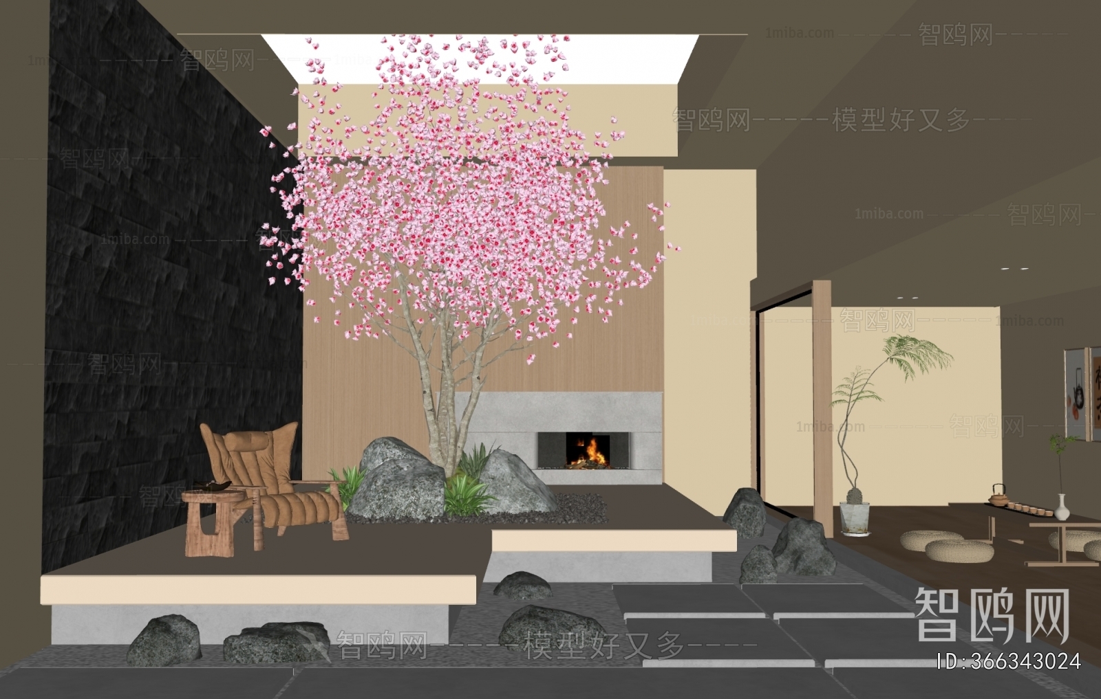 New Chinese Style Courtyard/landscape