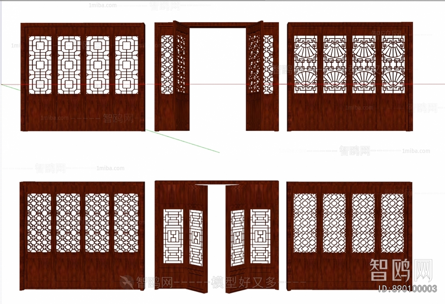 Chinese Style Sliding Door