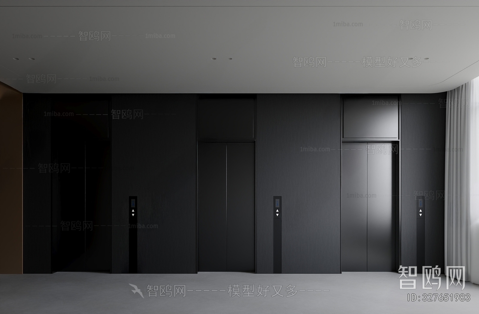 Modern Office Elevator Hall