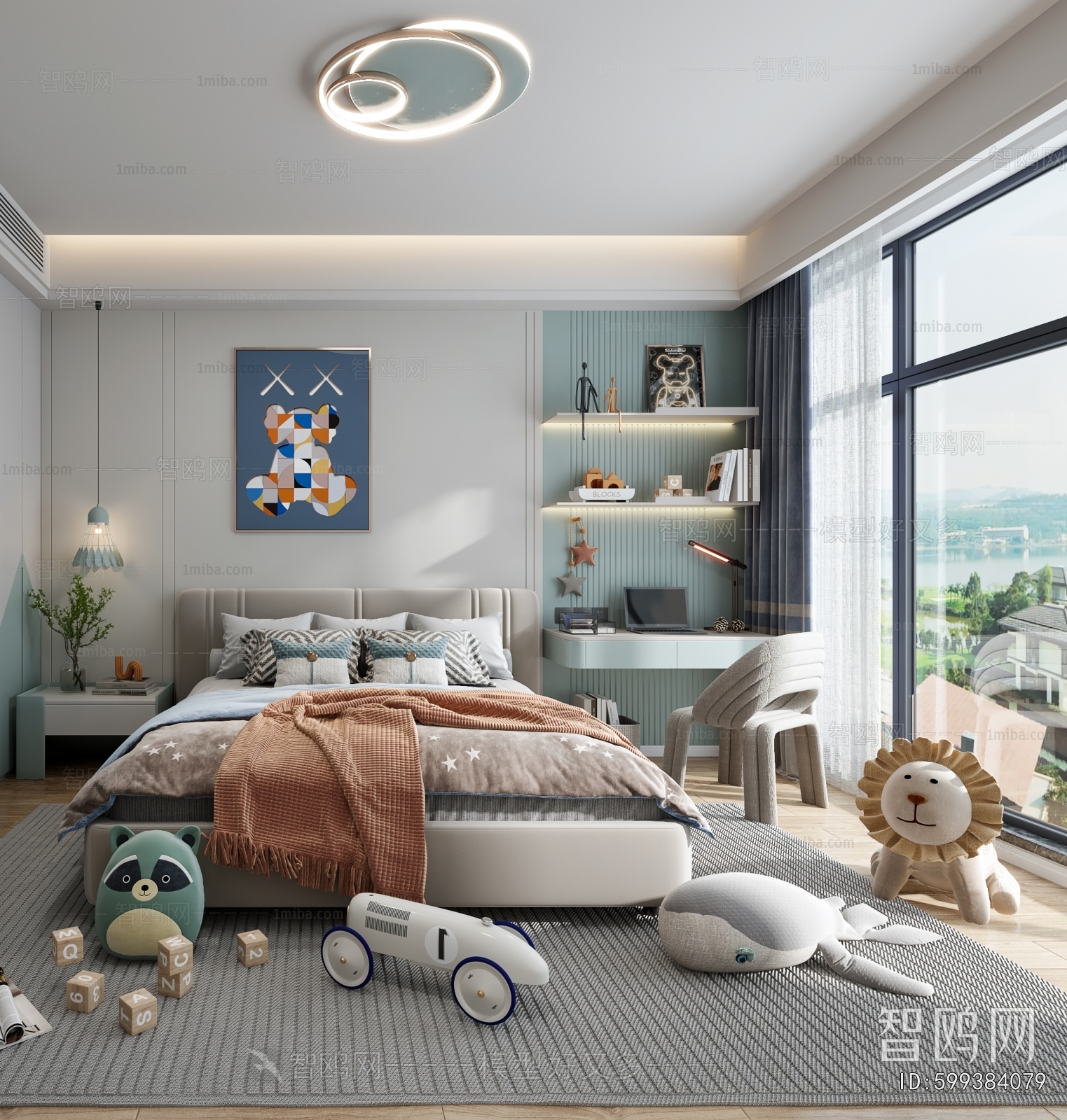 Modern Boy's Room And Son's Room