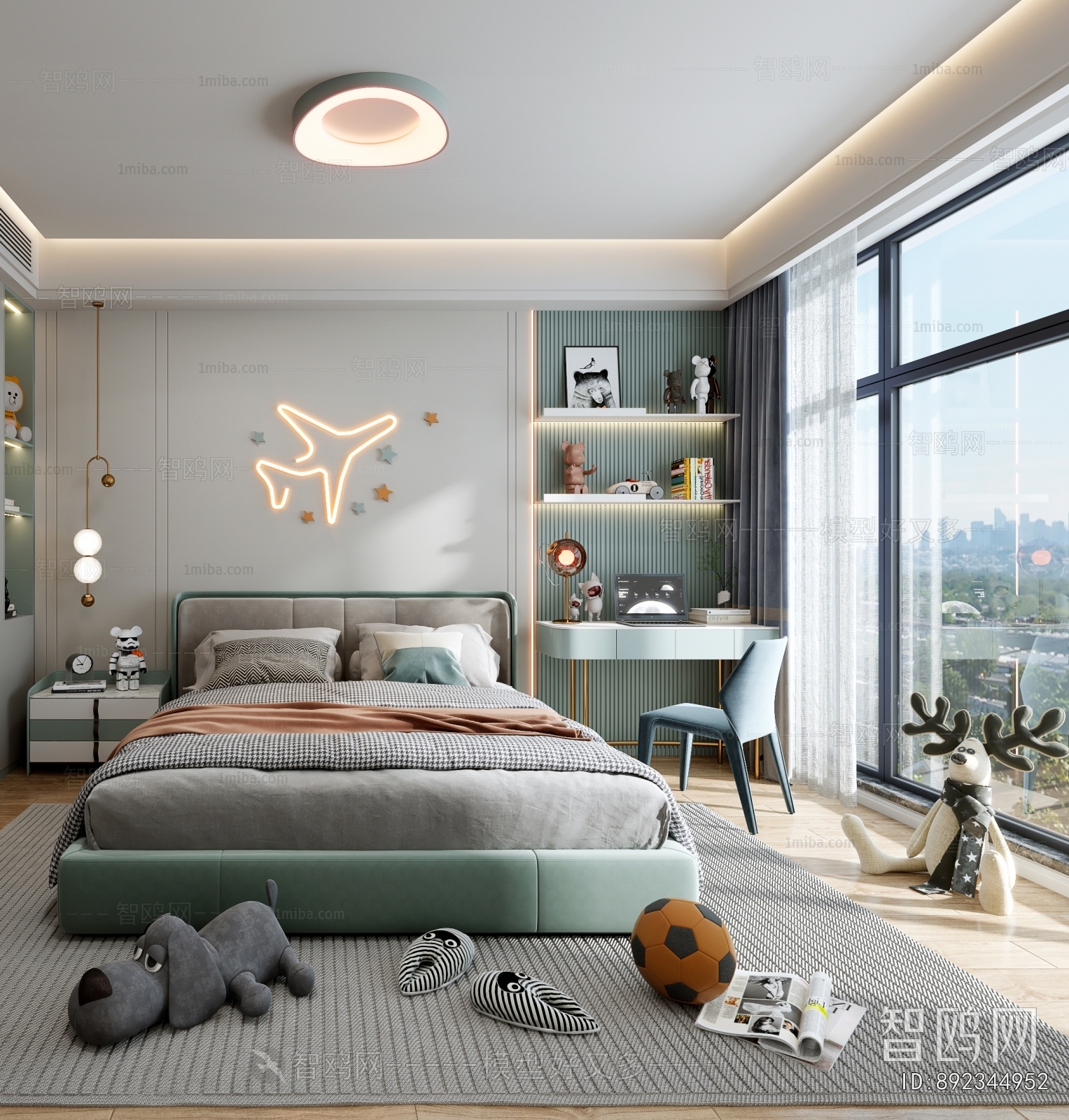 Modern Boy's Room And Son's Room