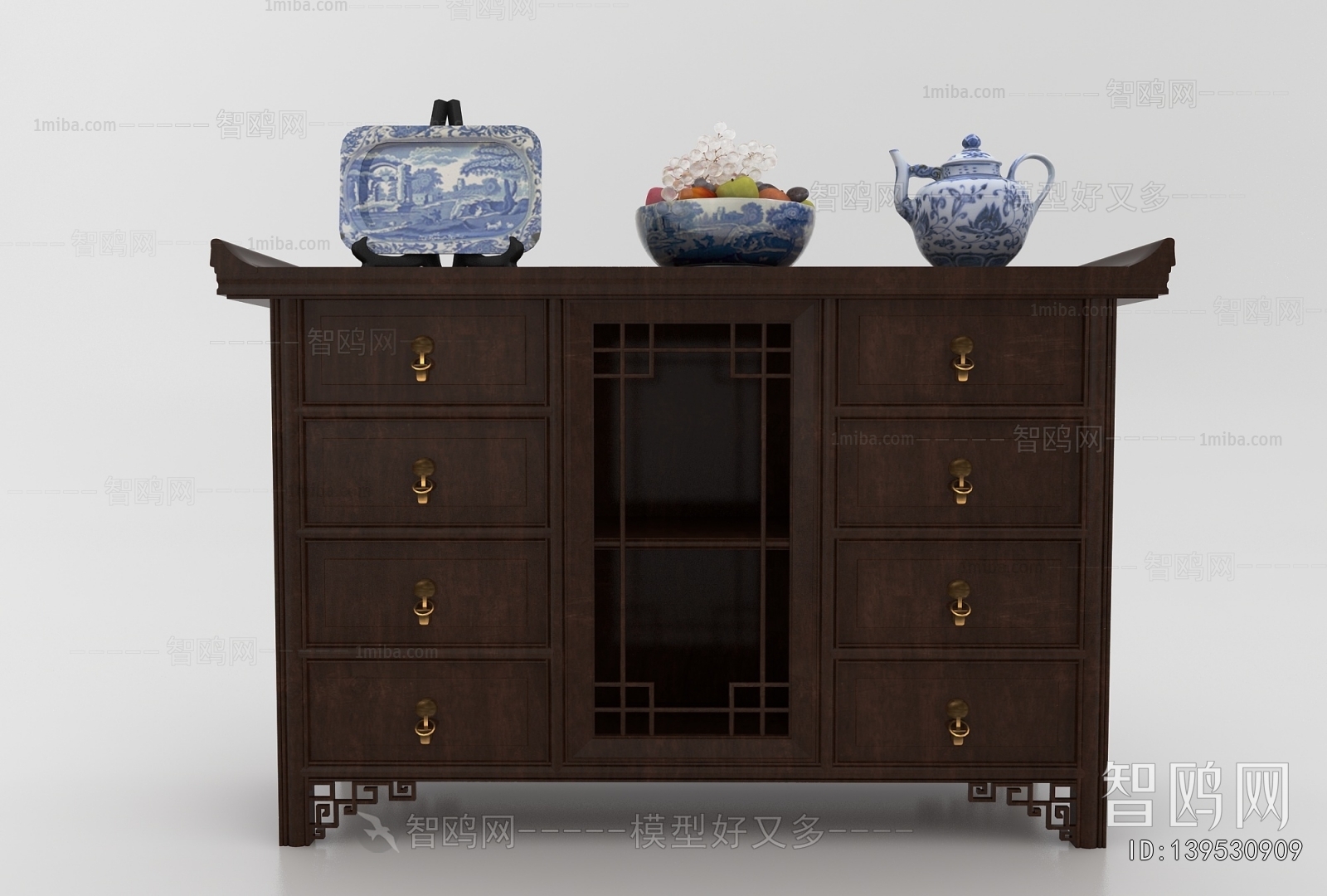 New Chinese Style Side Cabinet