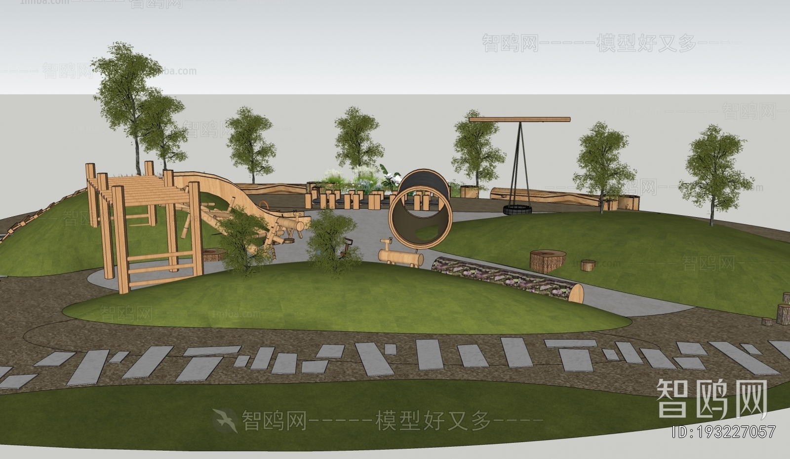 Modern Park Landscape