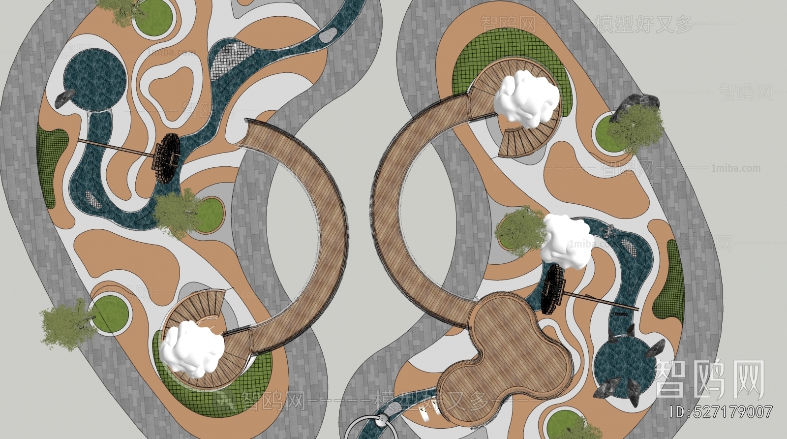 Modern Park Landscape