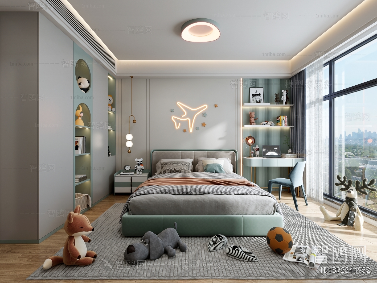 Modern Boy's Room And Son's Room