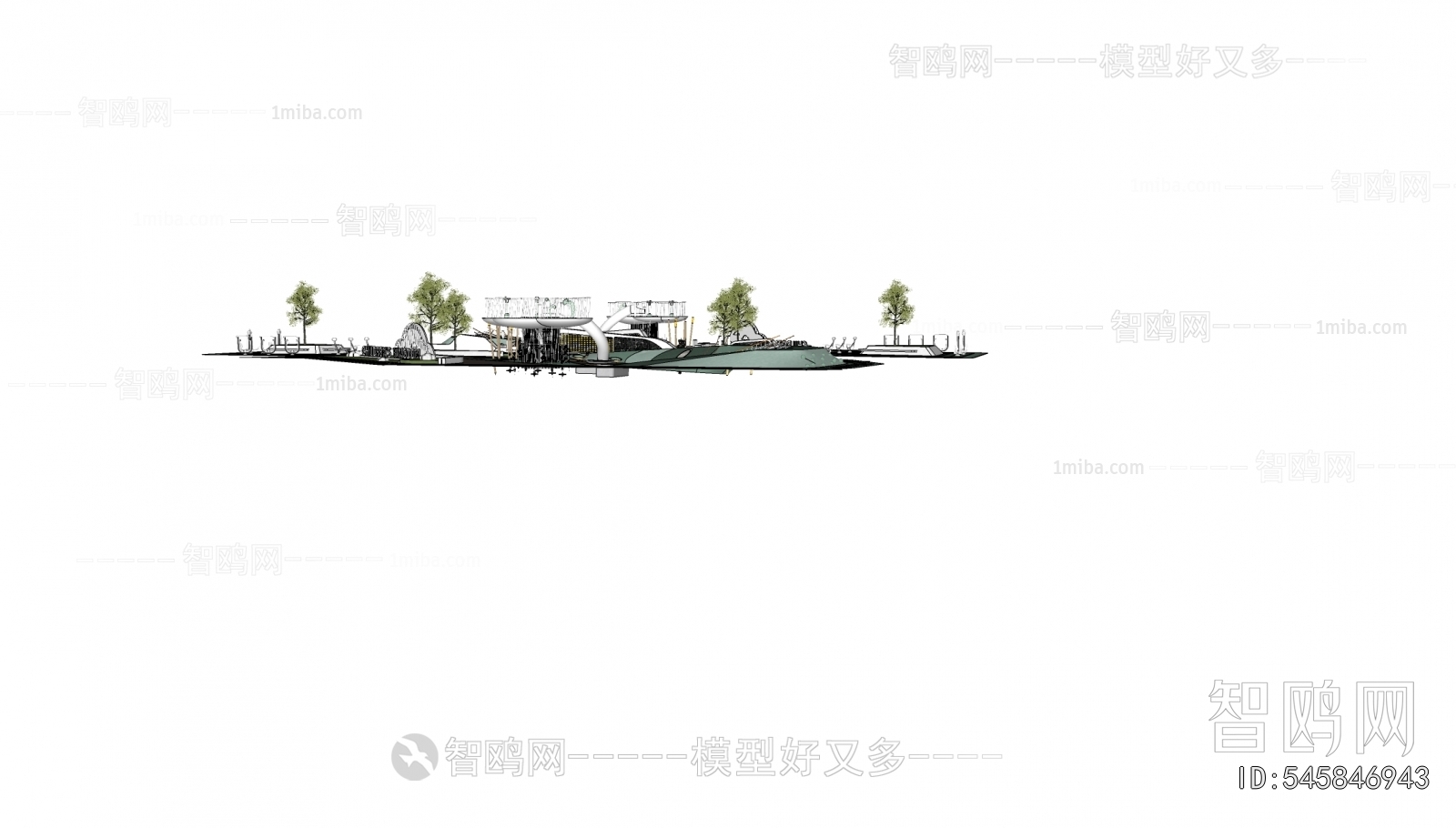 Modern Park Landscape