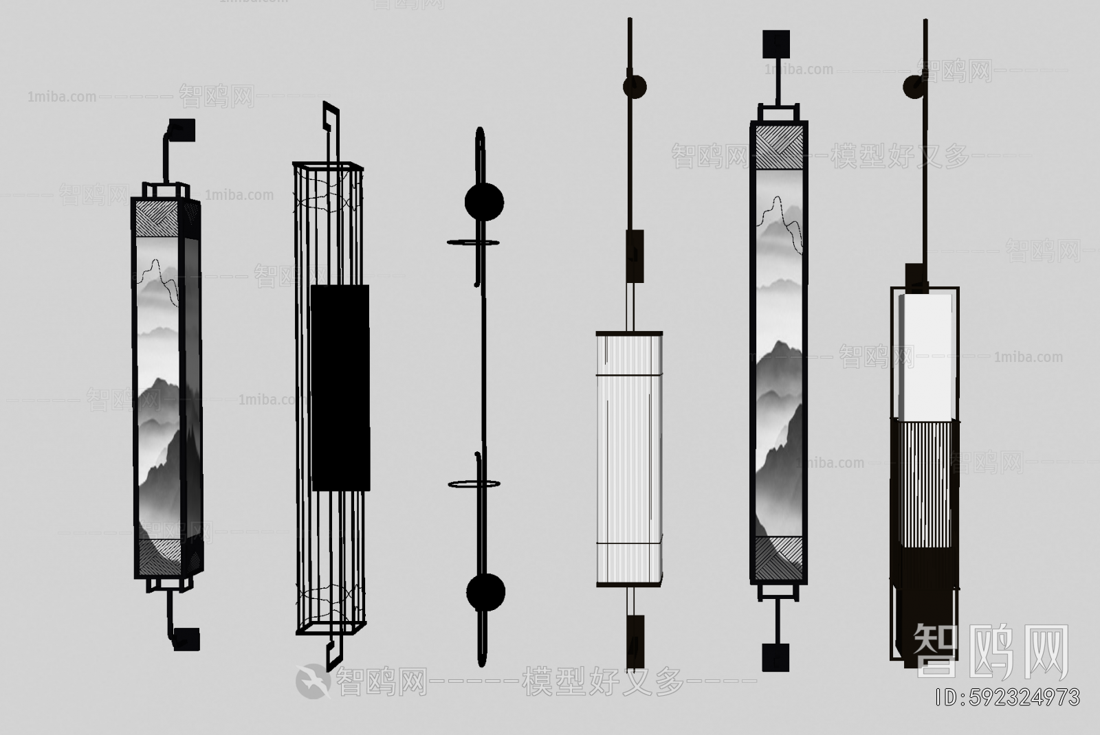 New Chinese Style Wall Lamp