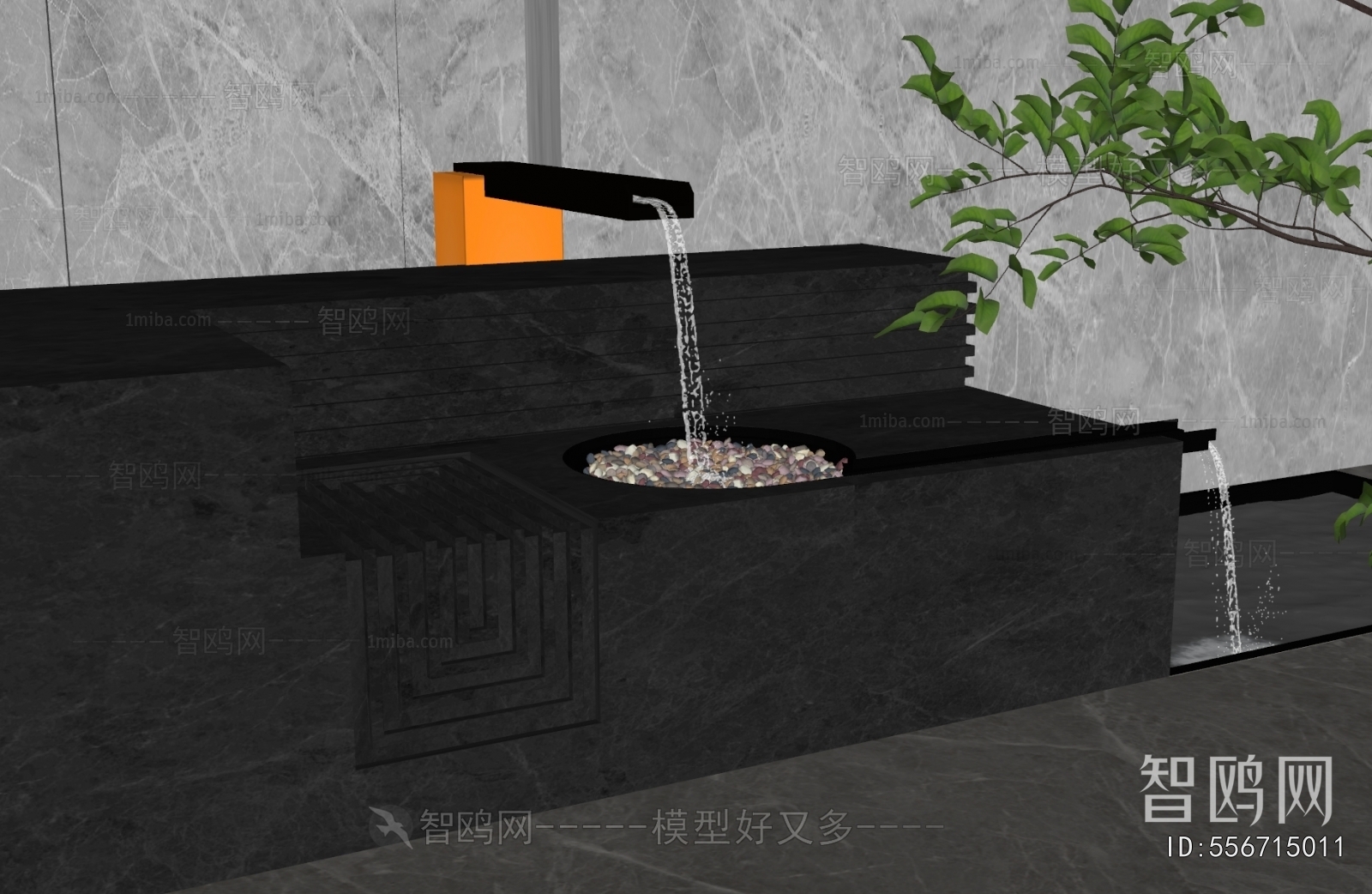 Modern Rockery Waterscape