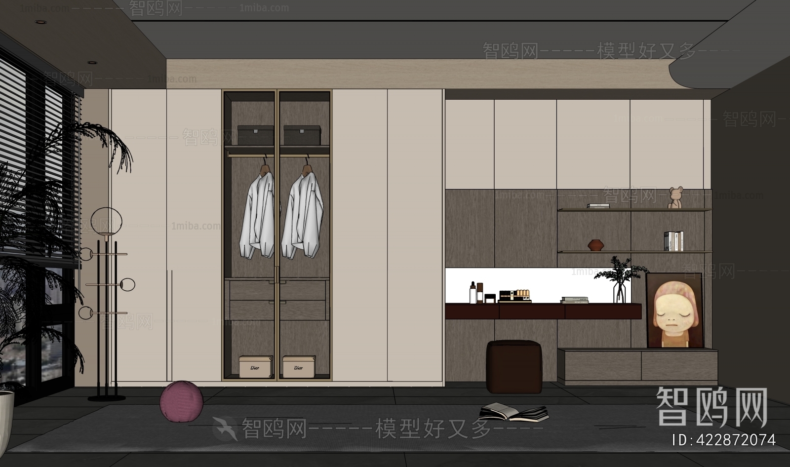 Modern Clothes Storage Area