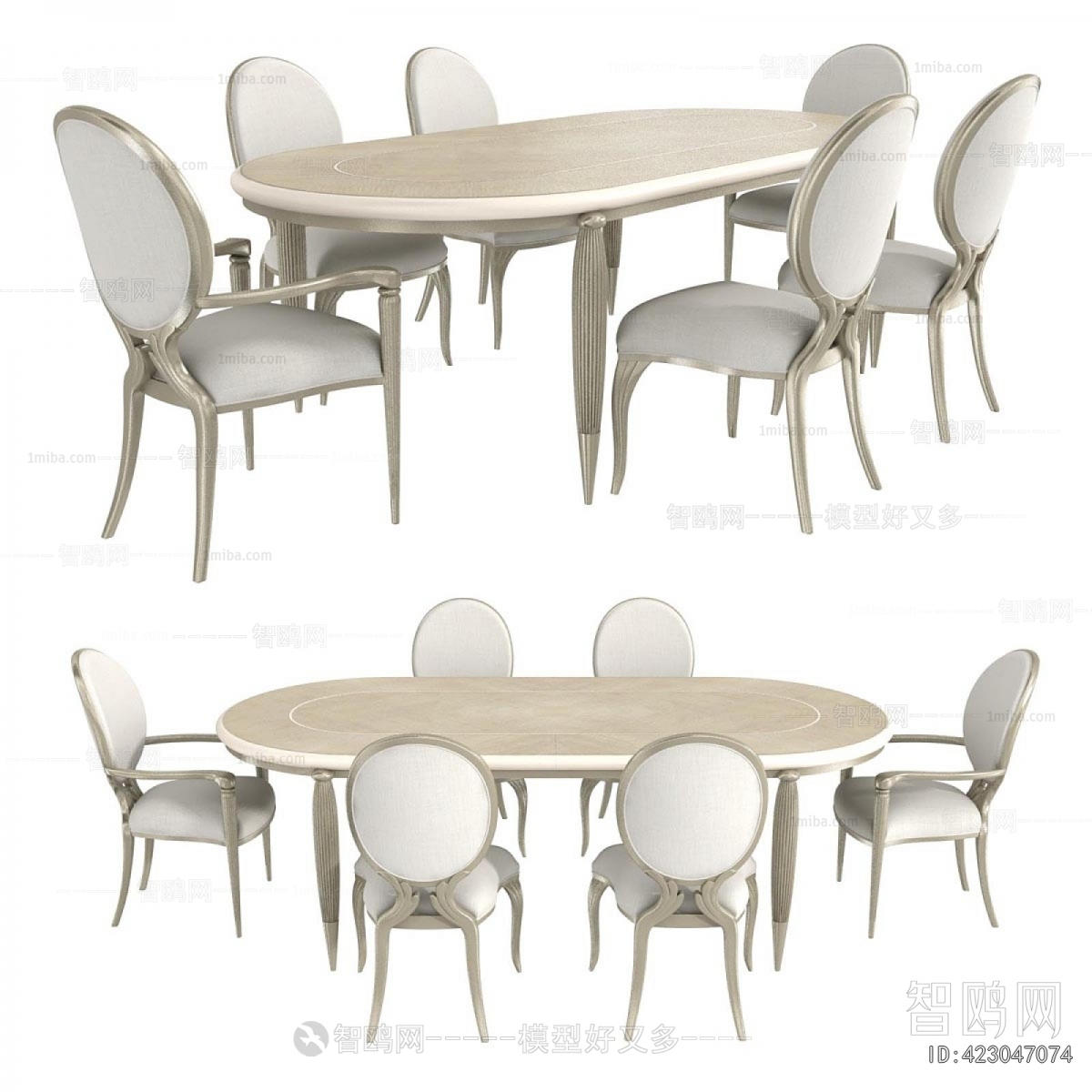 French Style Dining Table And Chairs
