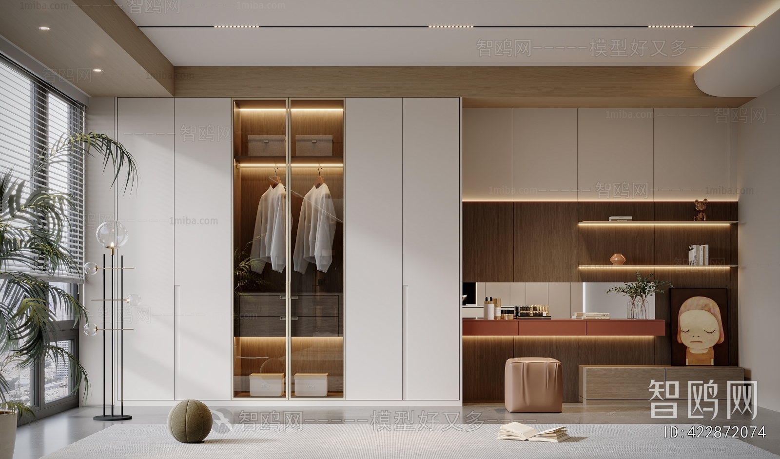 Modern Clothes Storage Area