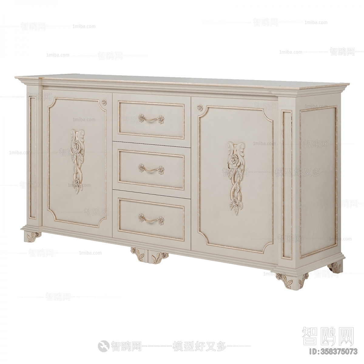 European Style Side Cabinet