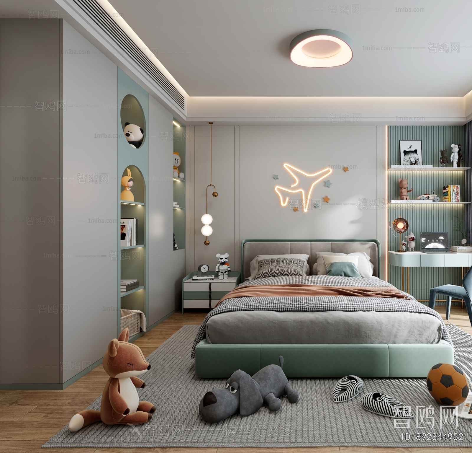 Modern Boy's Room And Son's Room