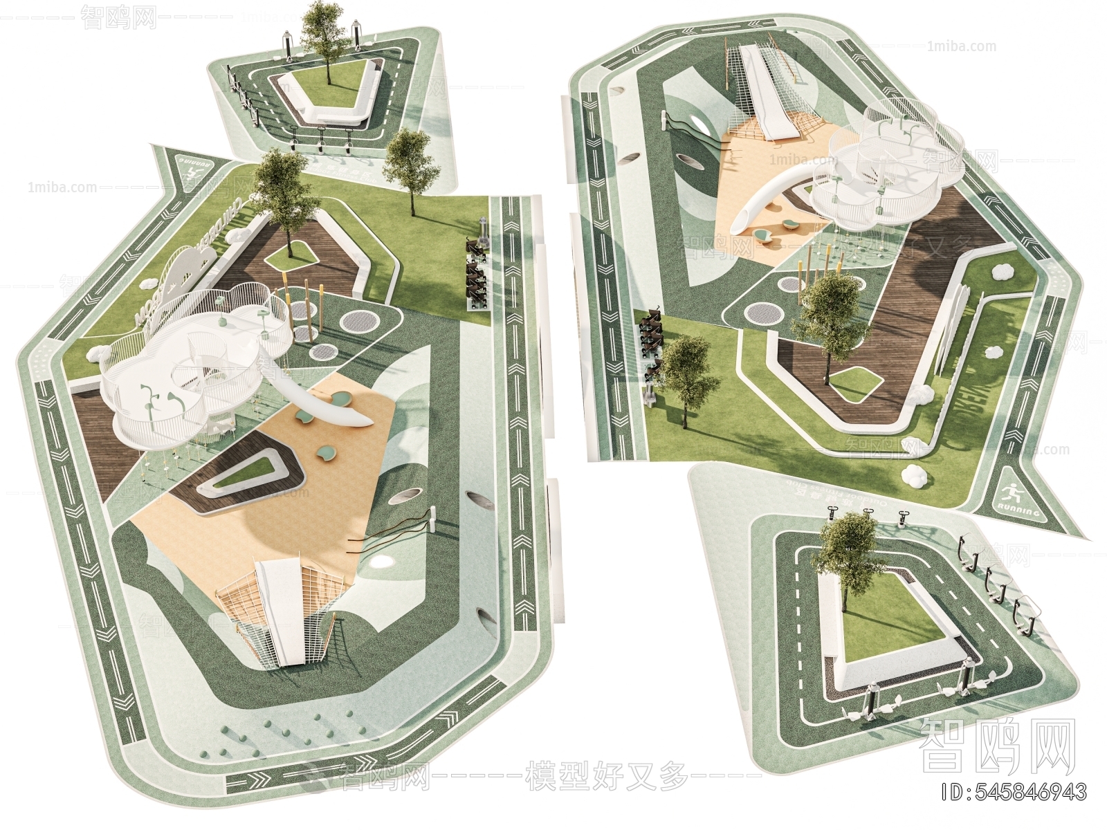 Modern Park Landscape