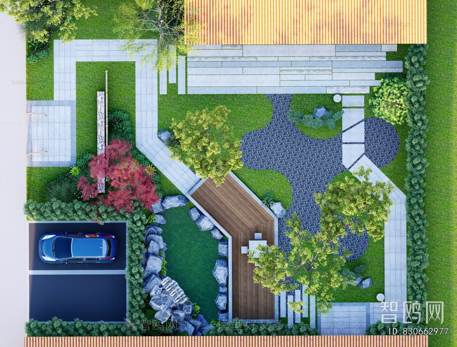 Japanese Style Courtyard/landscape