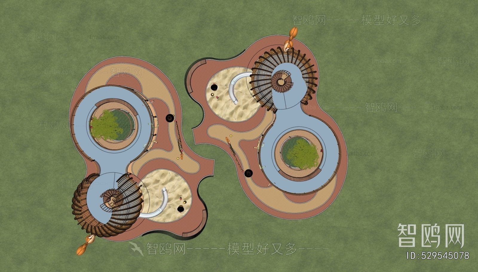 Modern Park Landscape