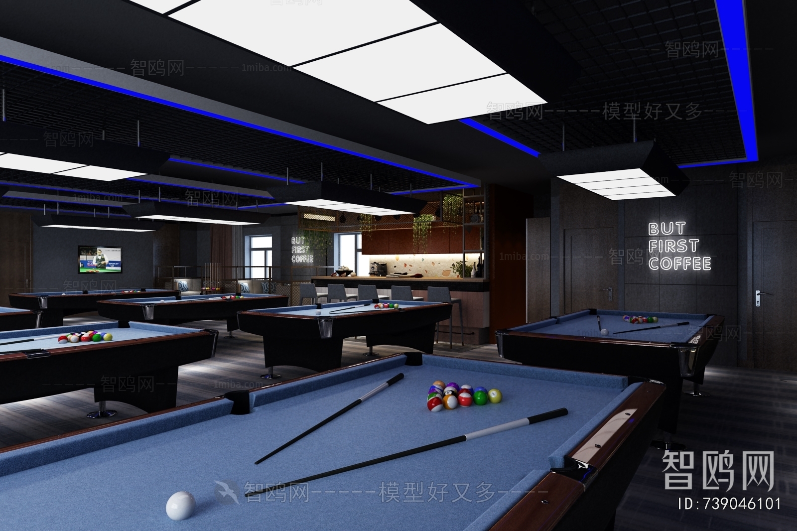 Modern Billiard Room