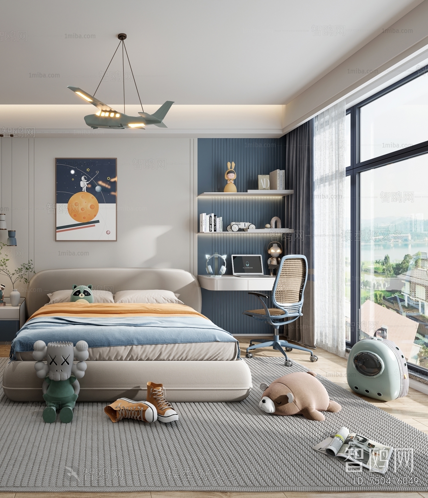 Modern Boy's Room And Son's Room