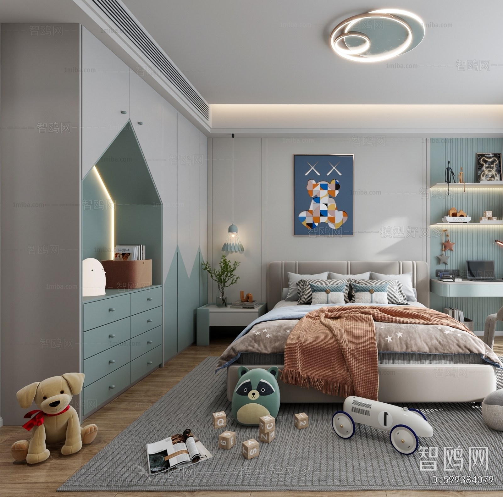 Modern Boy's Room And Son's Room