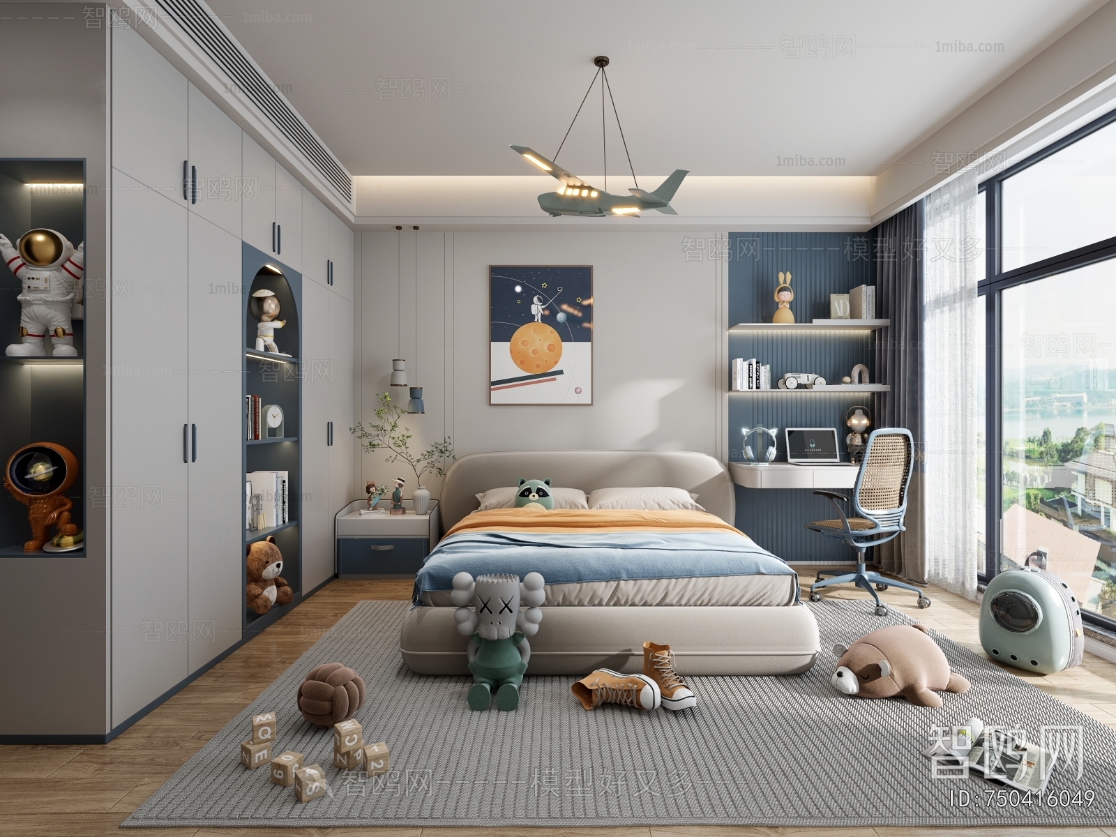 Modern Boy's Room And Son's Room