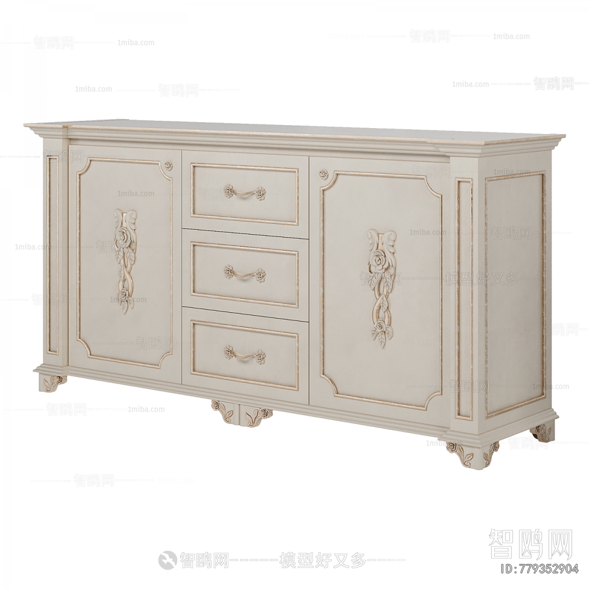 French Style Side Cabinet
